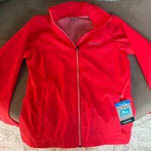 Columbia Bright Red Windbreaker